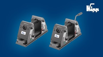 KIPPflexX 5-axis vice - Standard and centric vice 2 in 1