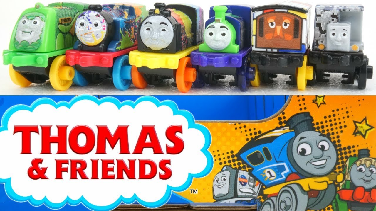 THOMAS & FRIENDS Minis Train Engine 2015 NEON Bert ~ NEW ~ Weighted