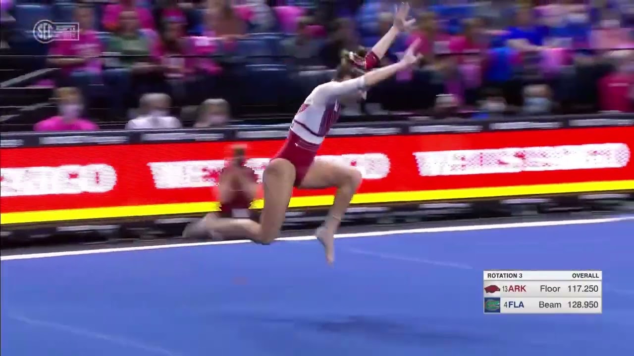Kennedy Hambrick (Arkansas) Floor 2022 @ Florida 9.850
