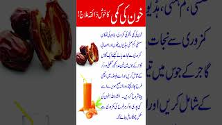 Khoon ki kami ka ilaj in Urdu/ Anemia & iron deficiency treatment/ Khoon ki kami ka gharelu upay.