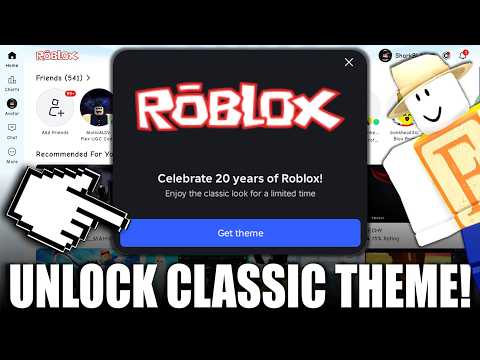 HOW TO UNLOCK THE CLASSIC THEME! (ROBLOX)