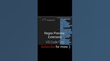 View Regex within VS Code | VS Code Tip Series