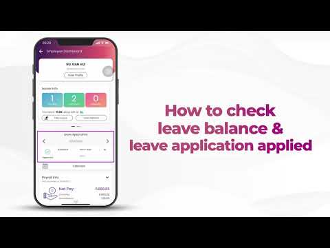 SQL e-Leave: How To Check for Leave Balance & Leave Status (ODS)