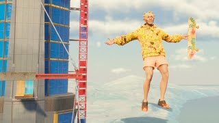 EXTREME SKATING TRICKS FROM TALL BUILDINGS!  #skate