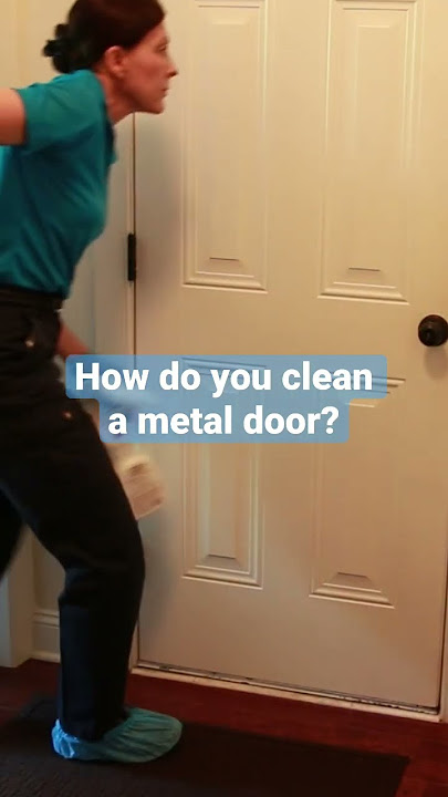 How Do You Clean a Metal Door? Pro Cleaning Tip #shorts