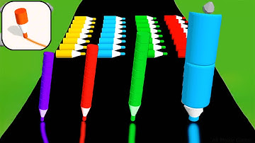 Crayon Rush 3D - All Levels Gameplay Walkthrough - Android IOS (Levels 14-15)