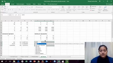 63. Cómo crear la INVERSA DE UNA MATRIZ en Excel