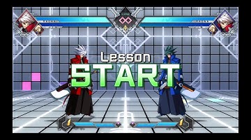 BLAZBLUE CROSS TAG BATTLE - Tactics Mode: Practical Application: Nomal Throw & Throw Escape