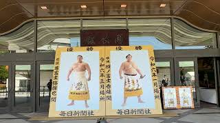 照ノ富士 尊富士 優勝額【大相撲 令和6年 1月場所 3月場所】2024/5/11