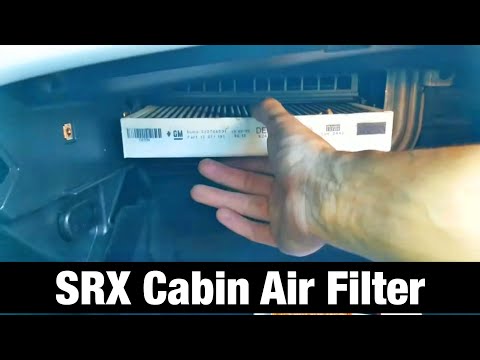 Cadillac SRX Cabin Filter Replacement How to 2014