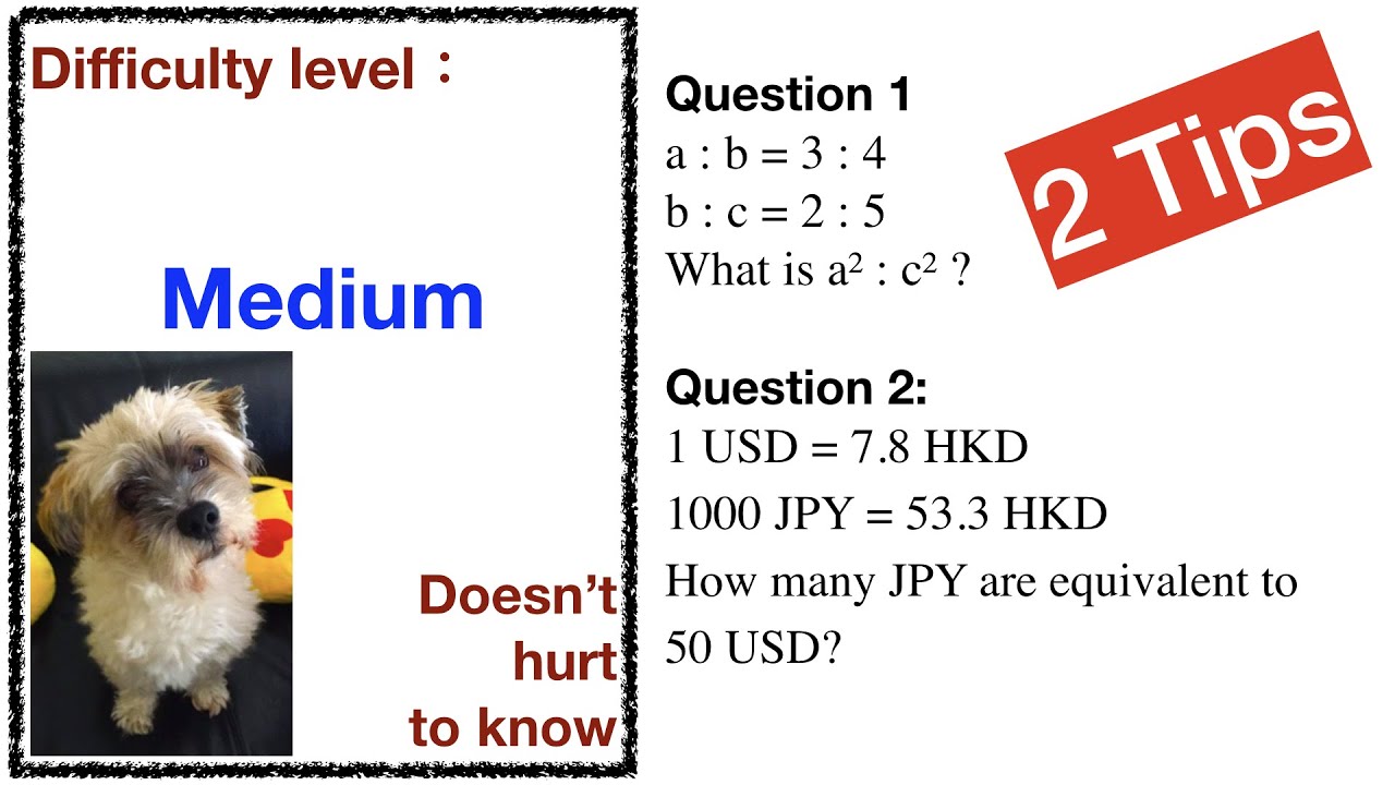 [Eng. Version with Eng. Subtitles] Ratio & Proportion (2 tips may be all  you need to know) HKCEE
