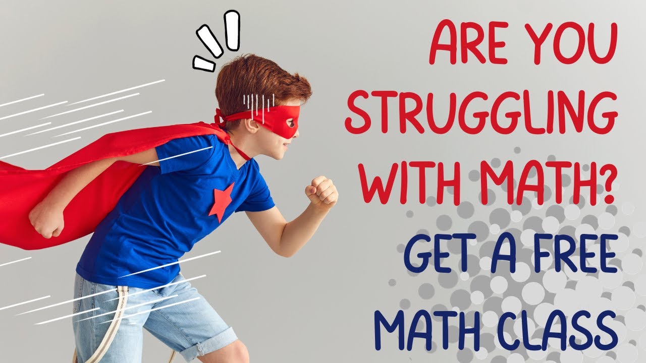 Are you struggling with math? Get a free math class. - YouTube
