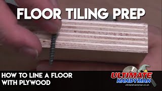 How to line a floor with plywood