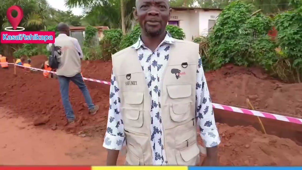 LE GOUVERNEUR CRISPIN MUKENDI DU KASAÏ VISITE LE CHANTIER DE SAFRIMEX À TSHIKAPA