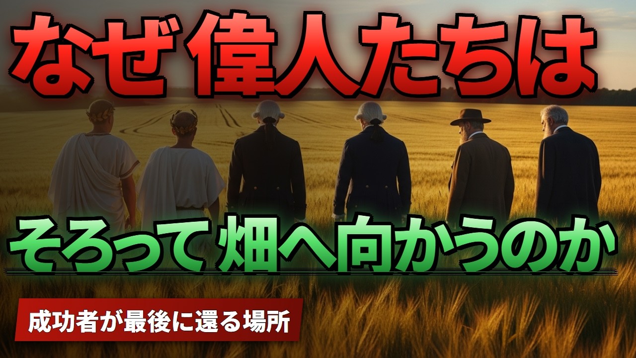 なぜ偉人たちは、そろって畑へ向かうのか