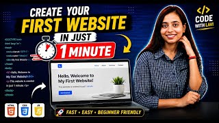 Create a Website in Just 1 Minute | HTML First Class for Beginners 🚀
