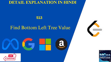 Find Bottom Left Tree Value | LeetCode 513 | C++