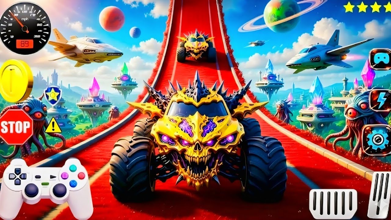 🚨Monster Truck Mega Ramp Extreme Racing Mega RampExtreme stunts 🧨 Insane Crash Stunts #2