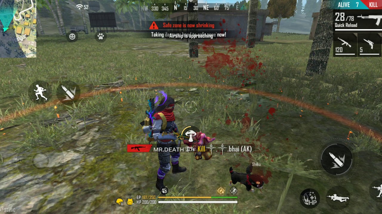 free fire level 4 mushroom locations number 10