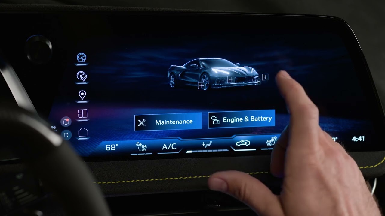 2026 Corvette Interior B-Roll | Full HD Showcase of Refreshed Cockpit & Tech
