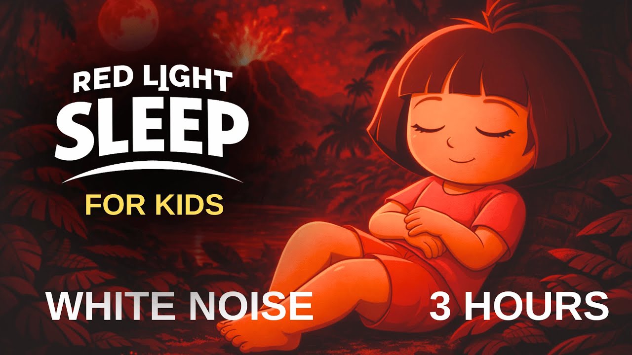 RED LIGHT SLEEP FOR KIDS | EXPLORER GIRL 3 HOURS WHITE