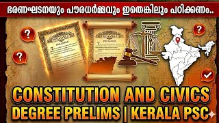 ||KERALA PSC |DEGREE PRELIMS |HOT TOPICS| CONSTITUTION & CIVICS||@PSCPLUS.AthiraAjil
