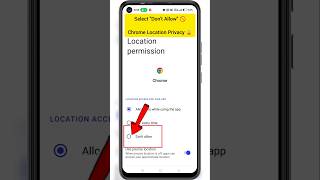 Google chrome privacy don't allow location access #viral #shorts #tech