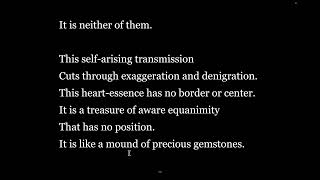 Great Tantra of Vajrasattva 金刚萨埵大续。等同于天之尽头 12 In this non-dual space, everything is self-liberated.