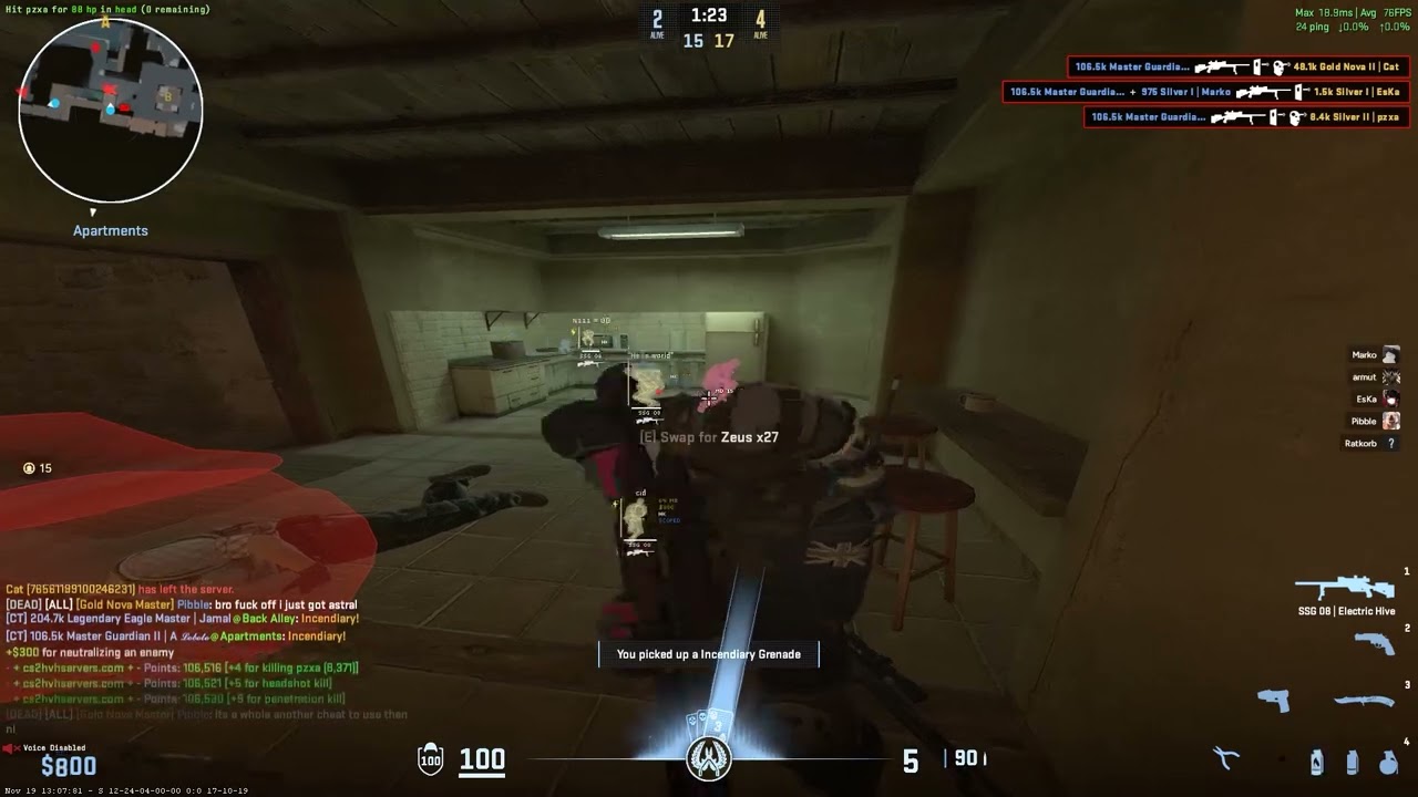 cs2 hvh highlights #4 ft. fatality.win x NexGenCore.lua