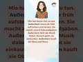 Deutsch lernen mit „Außerdem“ im Alltag | Geschichte ✨📌