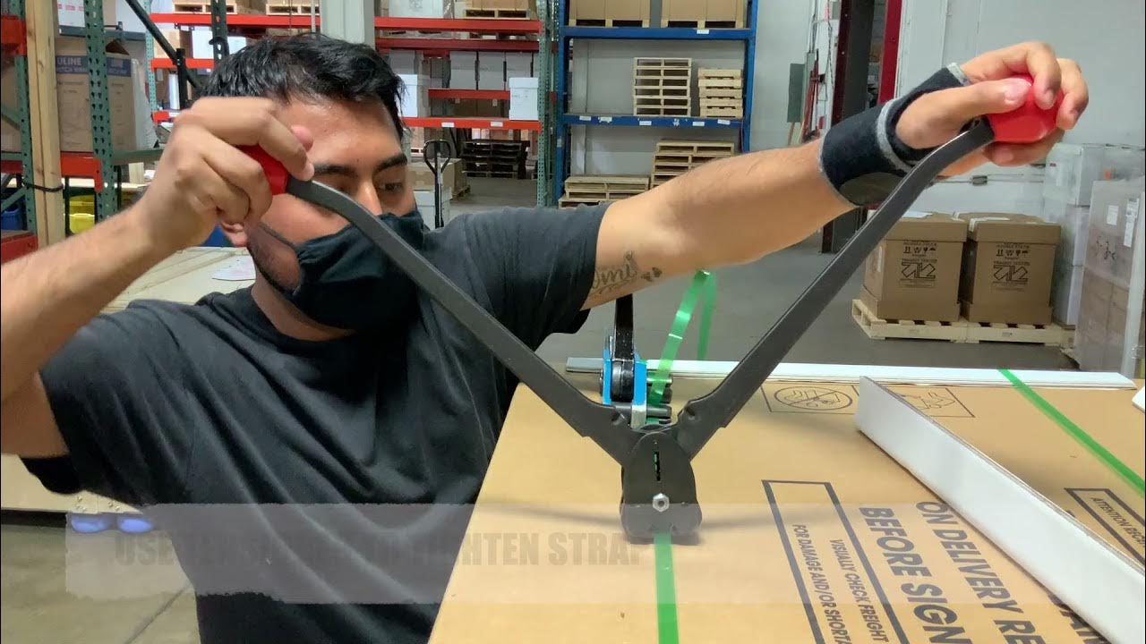 How To Strap A Pallet Training Video YouTube