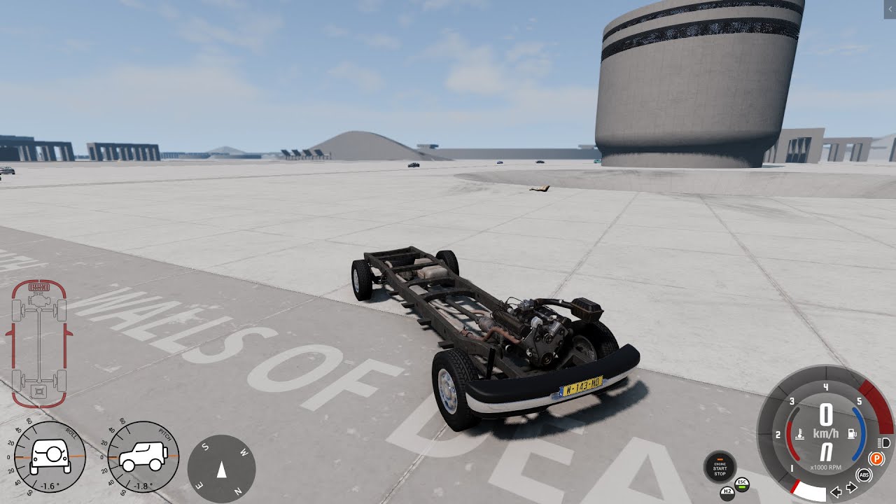 Ripped off the Body from the Gravil H-Series Chassis - BeamNG.drive 2023