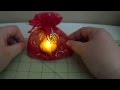 DIY~Glowing Organza Christmas Candle Holder! Party Favor!