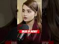 Ayesha Khan Talks About The Value Of Money #shorts #ayeshakhan #shararat #dhurandhar