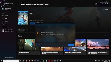 Prince of Persia™: The Lost Crown! - Unable to start the game, this product cannot be activated now