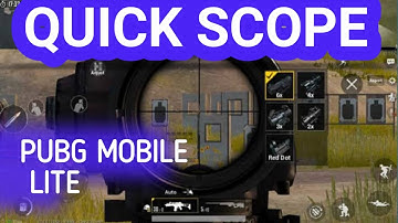 quick scope in pubg mobile lite (how to enable quick scope in pubg mobile lite)