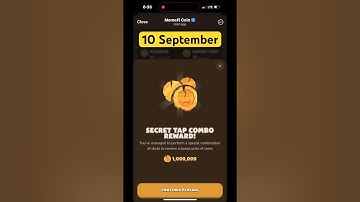 MemeFi YouTube video code today 10 September | MemeFi YouTube video secret code today | #crypto