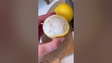 Cleaning hack! Natural oven cleaner using lemons