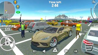 Car Simulator 2 - Parking Chevrolet Corvette C8 - Parking Mission - Car Games Android Gameplay screenshot 4