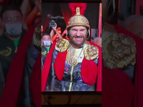 Tyson Fury entrance in the 3rd fight against Deontay Wilder! #shorts