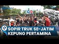 Sopir Truk Se-Jatim Kepung Kantor Pertamina Surabaya: Bawa Sound Horeg &amp; Keranda