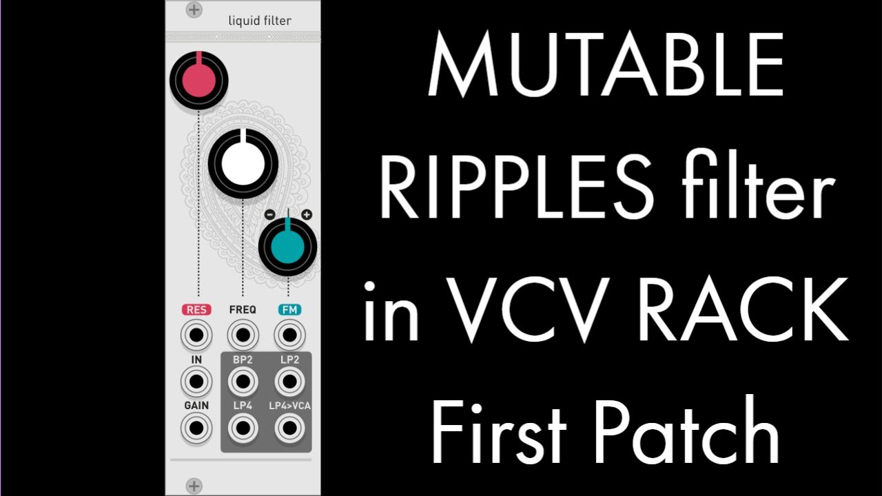 Mutable Instruments Ripples in VCV Rack - First Ambient Patch - YouTube