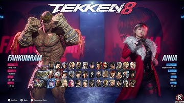 Tekken 8 - All Characters & Tekken Shop Costumes + Stages & DLC (Fahkumram & Pac-Pixels ) *Updated*