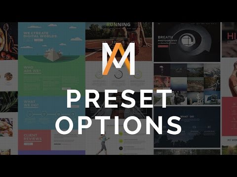 Preset Options in Massive Addons VC Extension
