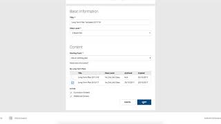 Long-term Plan Templates