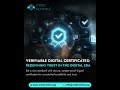 CRED Mantra verifiable digital certificate