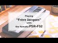 Teclado Yamaha PSR F52 video