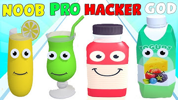 NOOB vs PRO vs HACKER vs GOD in Juice Run