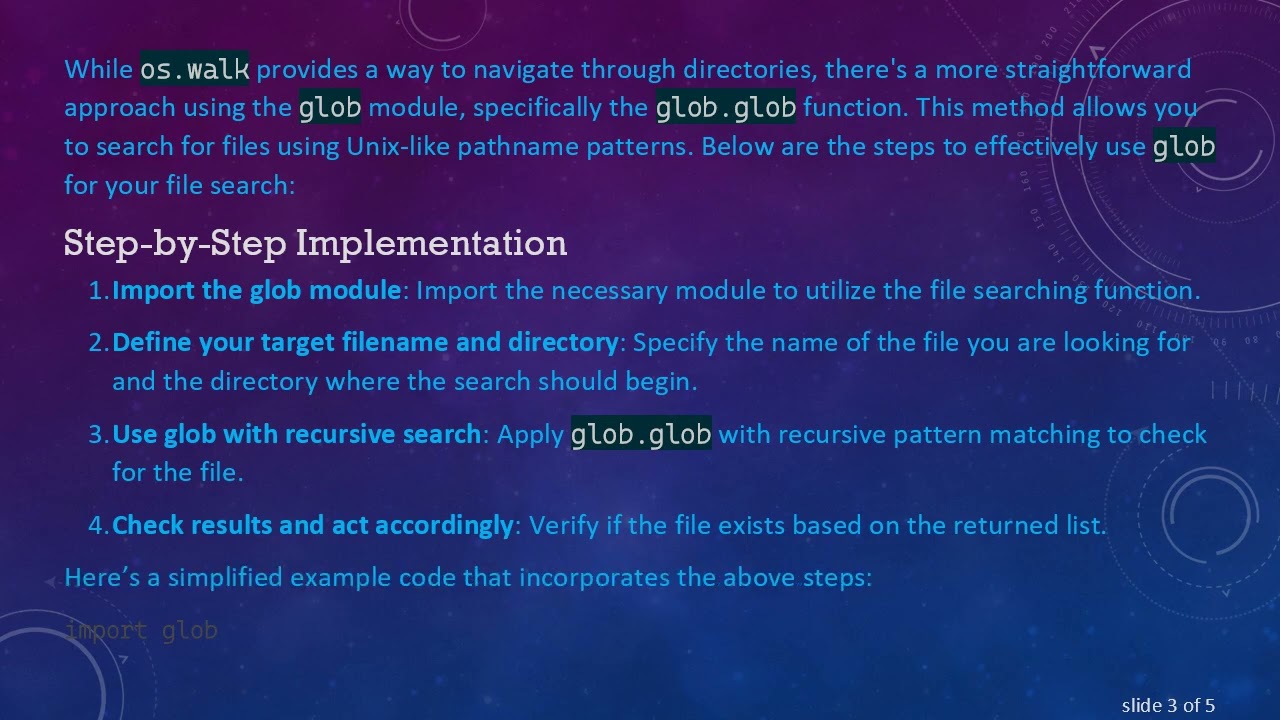 Checking File Existence Across Directories in Python: A Simple Guide Using os.walk