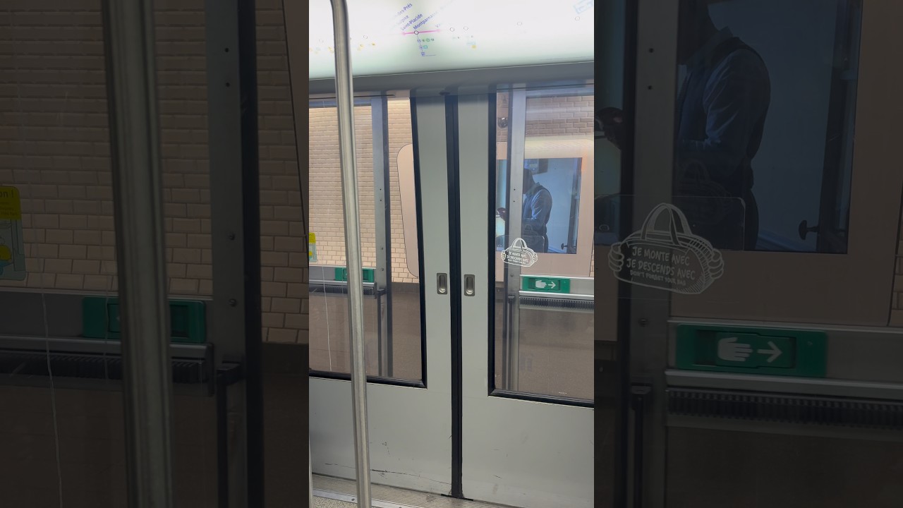 M4 - Départ MP89 CA09 IDFM Intérieur [ Vavin ] #idfm #ratp #metro #ligne4ratp #mp89ca